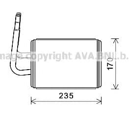 MZA6268 AVA Quality Cooling Радіатор пічки