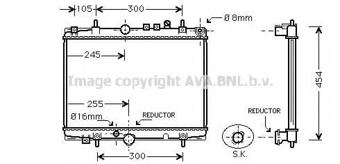PE2235 AVA Quality Cooling Радіатор охолодження двигуна
