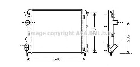 RT2270 AVA Quality Cooling Радіатор охолодження двигуна