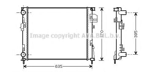 RT2303 AVA Quality Cooling Радіатор охолодження двигуна