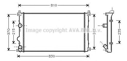 RT2322 AVA Quality Cooling Радіатор охолодження двигуна