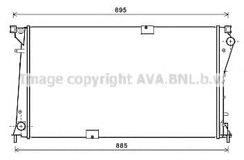 RT2490 AVA Quality Cooling Радиатор охлаждения двигателя