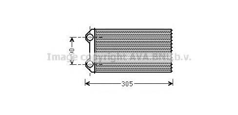 RT6439 AVA Quality Cooling Радиатор печки