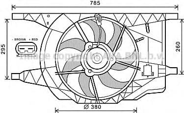 RT7546 AVA Quality Cooling Вентилятор системи охолодження двигуна