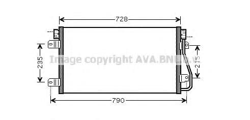 RTA5348 AVA Quality Cooling Радіатор кондиціонера