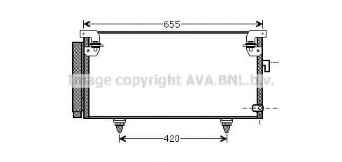 SUA5073D AVA Quality Cooling Радиатор кондиционера