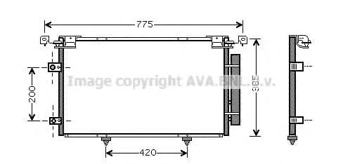 TO5319D AVA Quality Cooling Радіатор кондиціонера