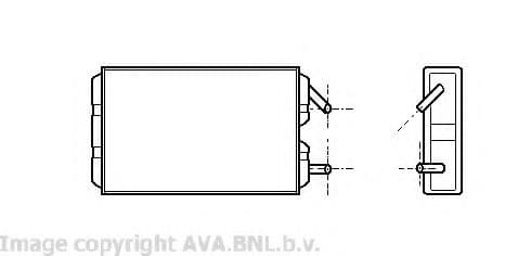 VO6041 AVA Quality Cooling Радіатор пічки