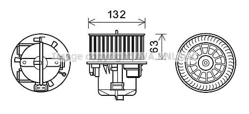 VO8178 AVA Quality Cooling Вентилятор салону
