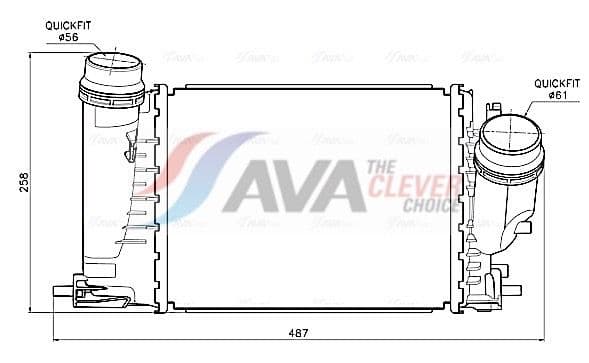 rt4684 AVA Quality Cooling Інтеркулер