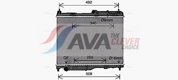 fd2683 AVA Quality Cooling Радіатор охолодження двигуна