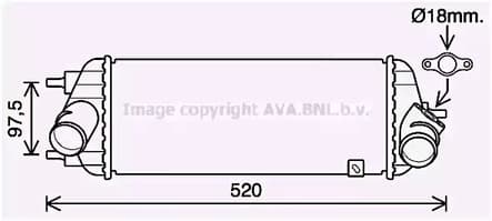 ka4281 AVA Quality Cooling Інтеркулер