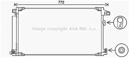 to5741d AVA Quality Cooling Радіатор кондиціонера