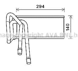 AUA6226 AVA Quality Cooling Радіатор пічки