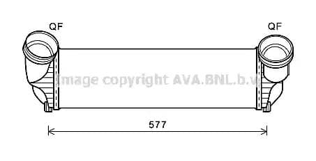 BWA4543 AVA Quality Cooling Інтеркулер