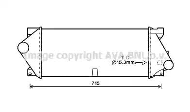 msa4677 AVA Quality Cooling Интеркулер для Mercedes M-Class