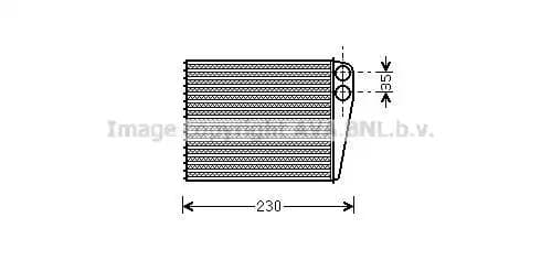 msa6465 AVA Quality Cooling Радіатор пічки