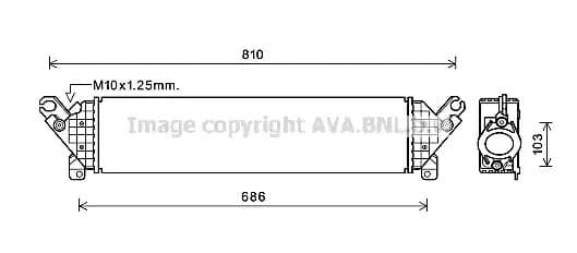 MZA4277 AVA Quality Cooling Інтеркулер
