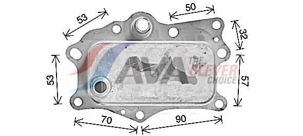 cr3143 AVA Quality Cooling Оливний радіатор двигуна