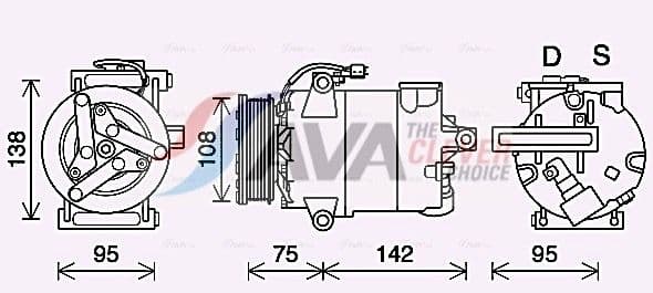 fdak635 AVA Quality Cooling Компресор кондиціонера