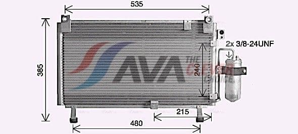 is5032d AVA Quality Cooling Радиатор кондиционера для Isuzu D-Max