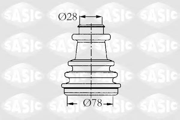 2933733 Sasic Пыльник ШРУСа