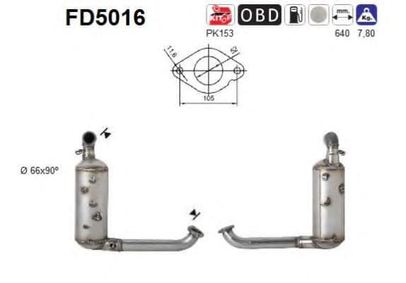 FD5016 AS Сажевый фильтр
