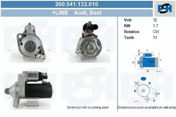 200541133010 CV PSH Стартер