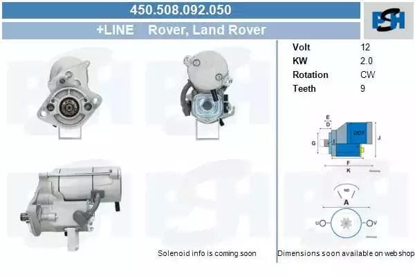 450508092050 CV PSH Стартер