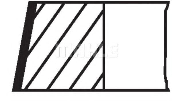 503 80 N0 Mahle Комплект поршневых колец для Porsche 911