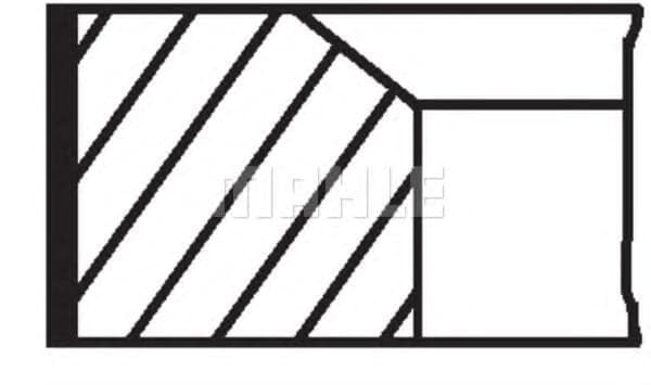 503 86 N1 Mahle Комплект поршневых колец