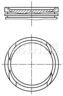 479 47 02 Mahle Поршень двигуна