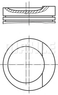 034 89 01 Mahle Поршень двигуна