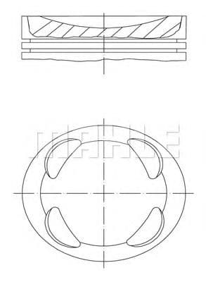 607 78 00 Mahle Поршень двигуна