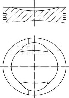 009 36 01 Mahle Поршень двигуна