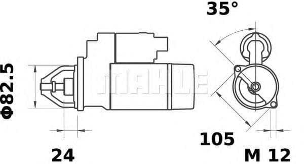 MS 326 Mahle Стартер