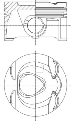 013pi00149000 Mahle Поршень двигуна