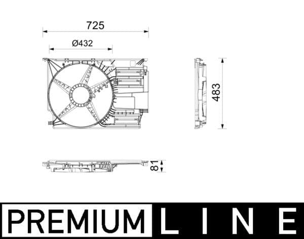 cfs30000p Mahle Кожух вентилятора