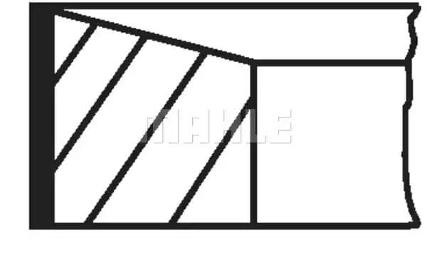 007RS101110N0 Mahle Комплект поршневих кілець