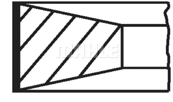 013rs001350n0 Mahle Комплект поршневих кілець