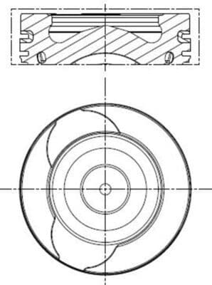 021pi00128000 Mahle Поршень двигуна