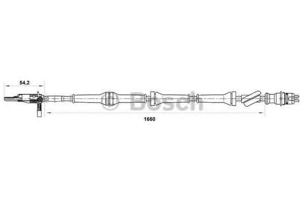 0 265 007 071 Bosch Датчик ABS для Fiat Punto