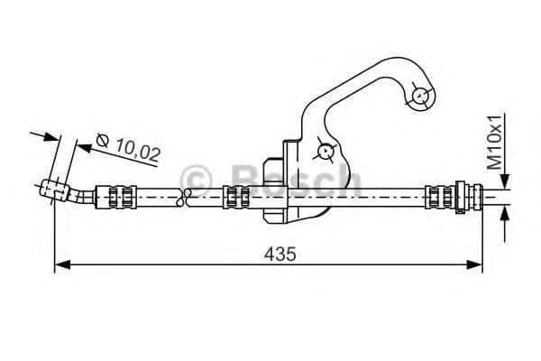 1 987 481 299 Bosch Тормозной шланг для Hyundai Terracan