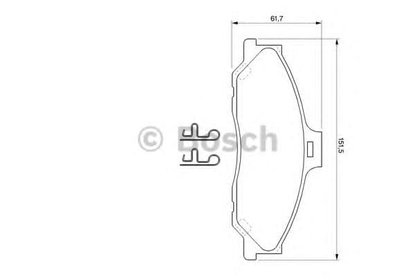 0 986 424 720 Bosch Тормозные колодки