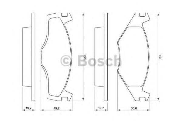 0 986 468 870 Bosch Тормозные колодки