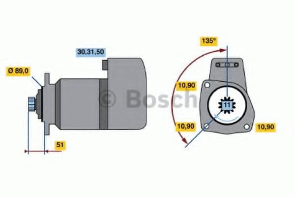 0 001 416 030 Bosch Стартер