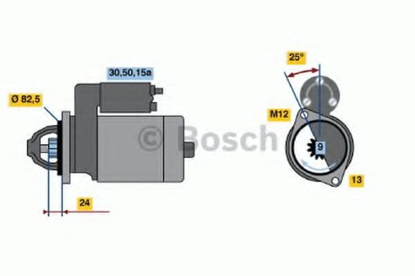 0 986 010 110 Bosch Стартер