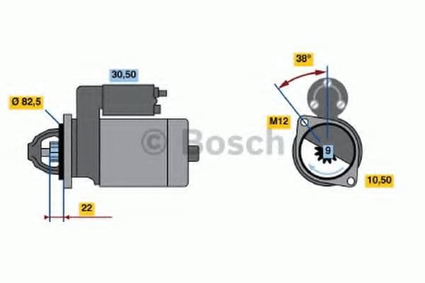 0 986 016 280 Bosch Стартер