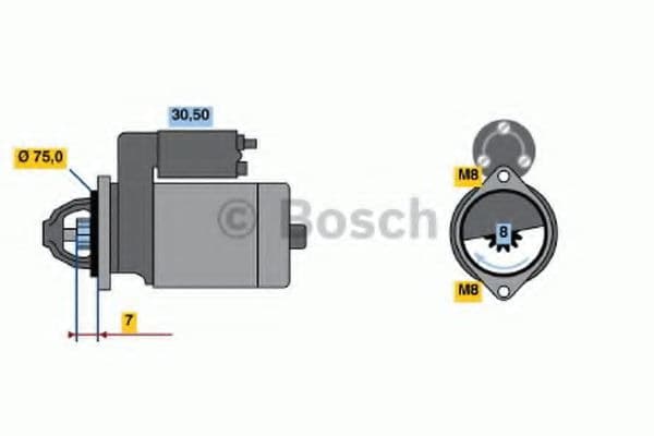 0 986 017 571 Bosch Стартер
