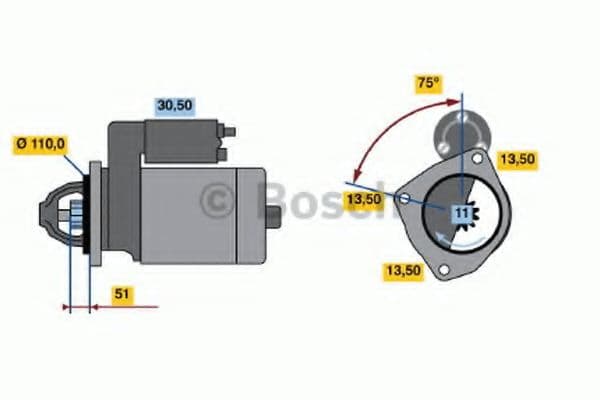 0 986 017 980 Bosch Стартер